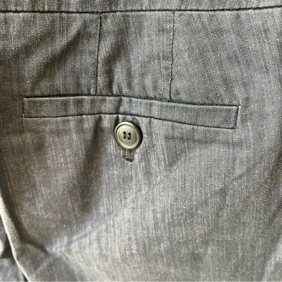 Loft Cotton blend cropped casual pant, lightweight, blue, size 4 - Picture 5 of 12